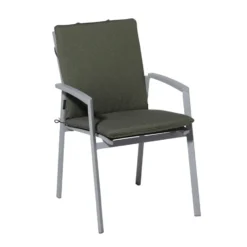 Madison - Stapelstoelkussen Manchester green - Ca. 97x49 cm - Set van 4