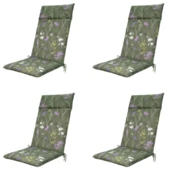 Madison - Tuinkussen Donna green canvas eco+ - Ca. 120x50 cm - Set van 4