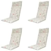 Madison - Tuinkussen Donna natural canvas eco+ - Ca. 120x50 cm - Set van 4