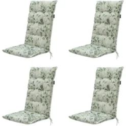 Madison - Tuinstoelkussen Hoge Rug Diez - Ca. 123x50 cm - Set van 4