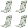 Madison - Tuinstoelkussen Hoge Rug Grasse green - Ca. 120x50 cm - Set van 4