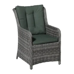 Madison Wicker - Dining Set Outdoor - Oxford Green - 46x95