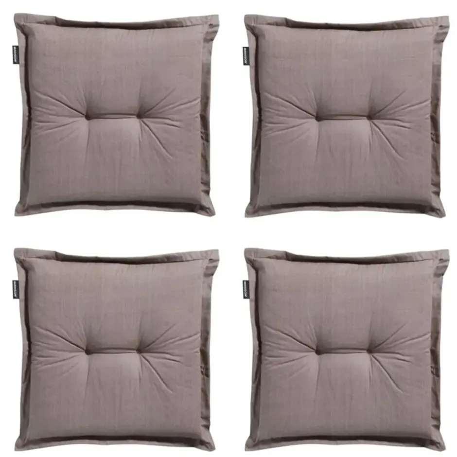 Madison - Zitkussen Basic taupe - Ca. 50x50 cm - Set van 4