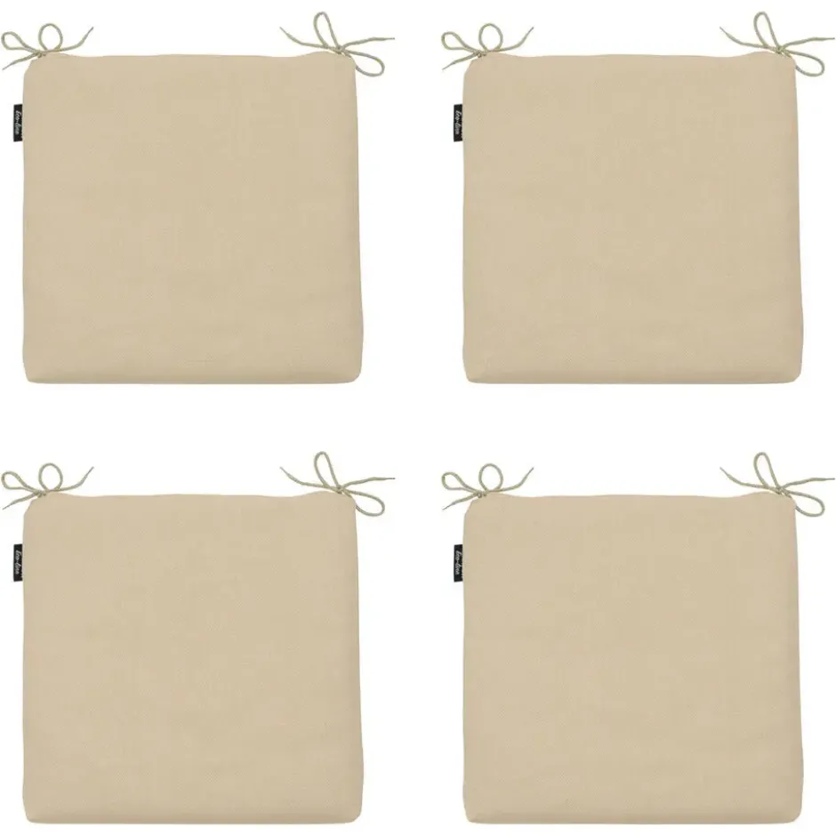 Madison - Zitkussen Beige canvas eco+ - Ca. 40x40 cm - Set van 4