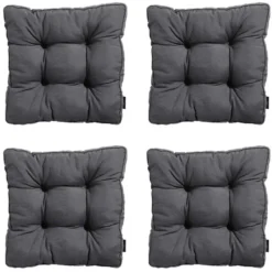 Madison - Zitkussen Florance Panama grey - Ca. 47x47 cm - Set van 4