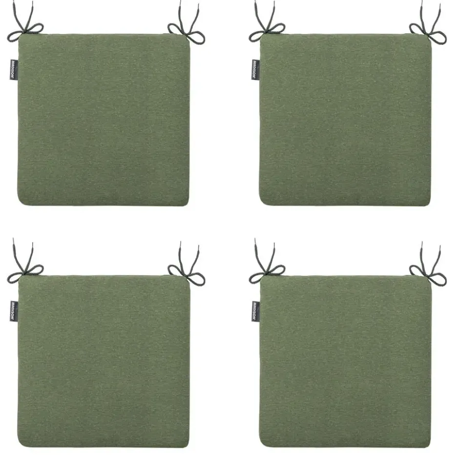 Madison - Zitkussen Panama green - Ca. 40x40 cm - Set van 4