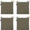 Madison - Zitkussen Taupe canvas eco+ - Ca. 40x40 cm - Set van 4