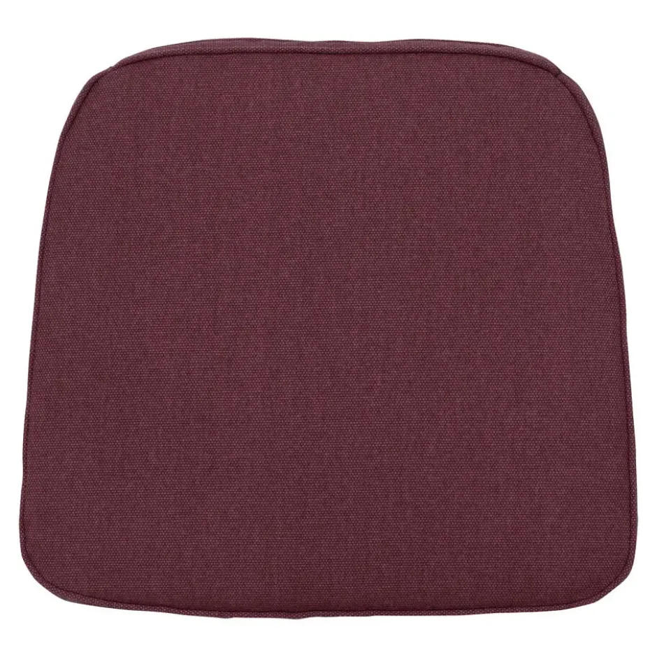 Madison - Zitkussen Wicker Bordeaux canvas eco+ - Ca. 48x48 cm - Set van 4