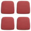 Madison - Zitkussen Wicker Manchester red - Ca. 48x48 cm - Set van 4