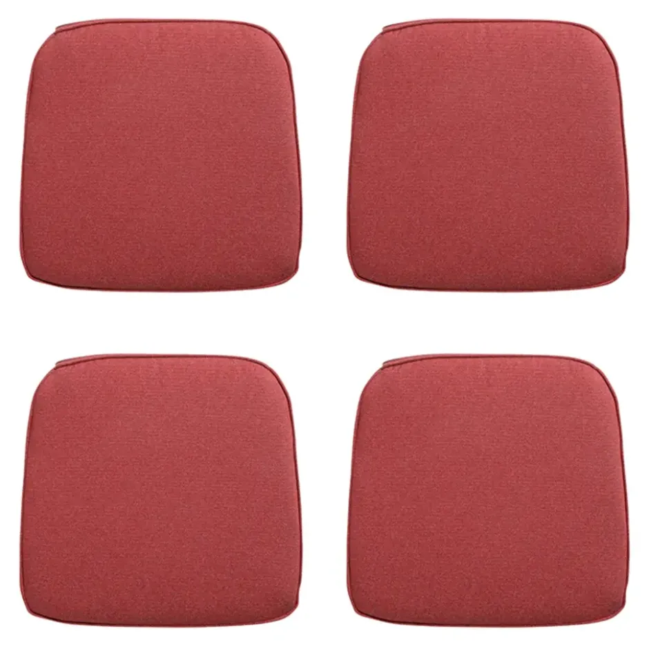 Madison - Zitkussen Wicker Manchester red - Ca. 48x48 cm - Set van 4