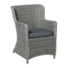 Madison - Zitkussen Wicker Rib grey - Ca. 48x48 cm - Set van 4