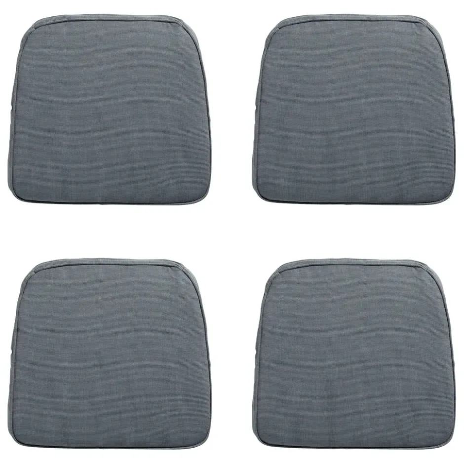 Madison - Zitkussen Wicker Rib grey - Ca. 48x48 cm - Set van 4