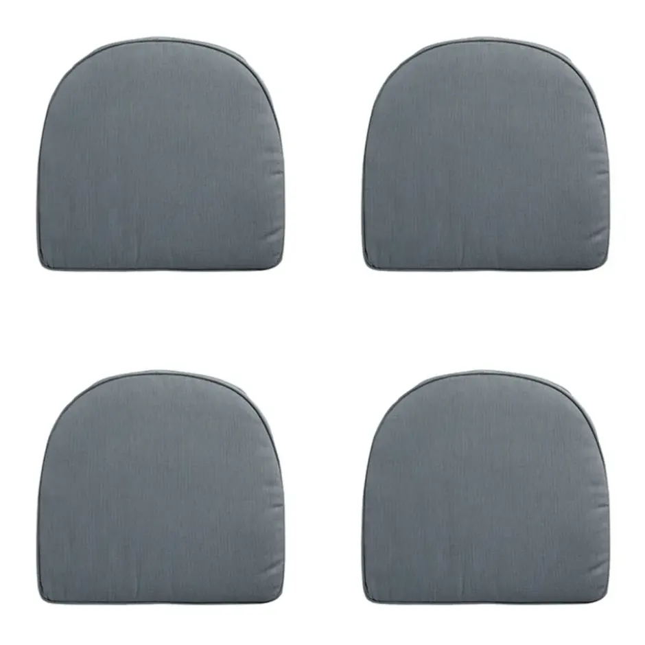 Madison - Zitkussen Wicker York Rib grey - Ca. 48x48 cm - Set van 4