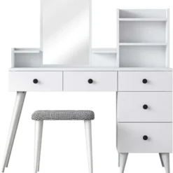 Make-up Tafel - 112cm - Incl. Kruk - Bulon