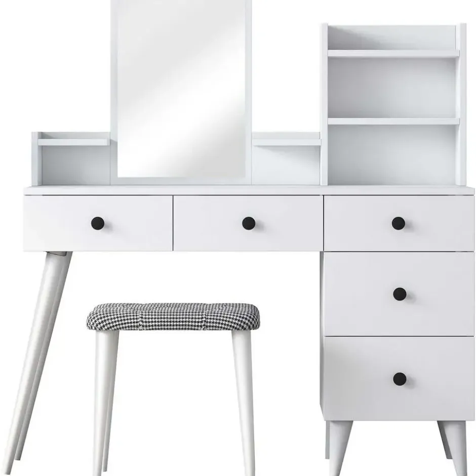 Make-up Tafel - 112cm - Incl. Kruk - Bulon