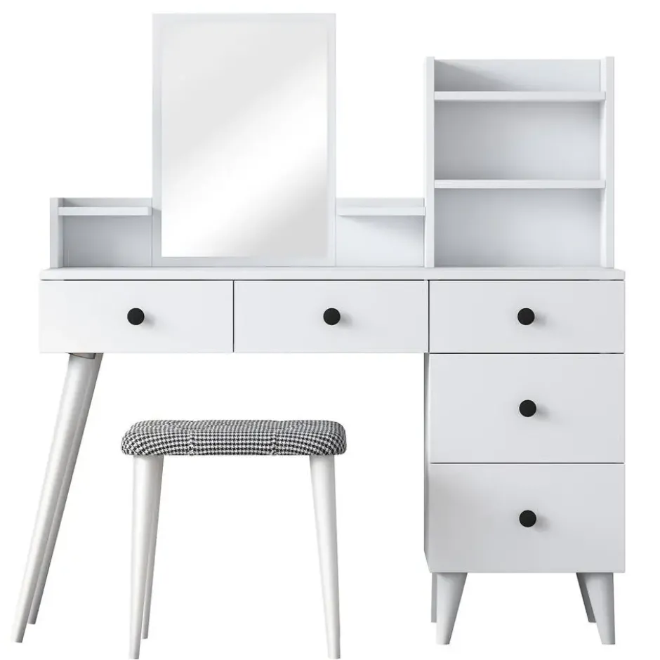 Make-up Tafel - 112cm - Incl. Kruk - Bulon