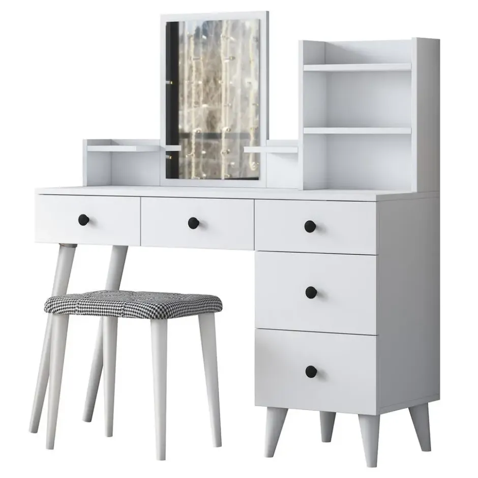 Make-up Tafel - 112cm - Incl. Kruk - Bulon