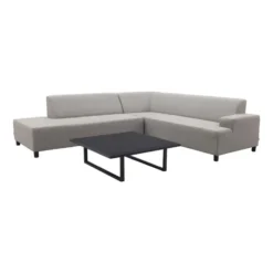 Malaga/Cuba - hoekbank loungeset chaise longue - taupe