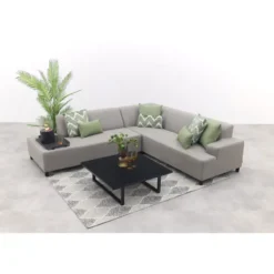 Malaga/Cuba - hoekbank loungeset chaise longue - taupe