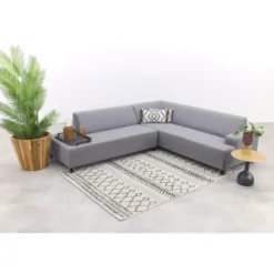 Malaga hoekbank loungeset chaise longue - taupe