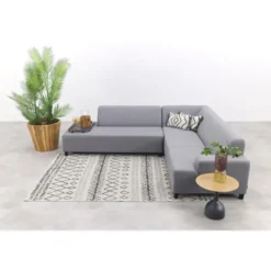 Malaga hoekbank loungeset chaise longue - taupe
