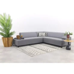Malaga hoekbank loungeset chaise longue - taupe