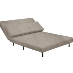 Mallory-Dagbed met opvouwbare functie in fluweel taupe