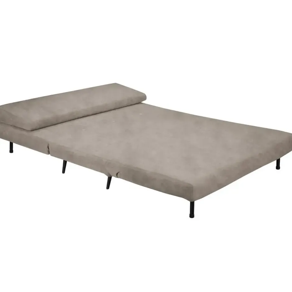 Mallory-Dagbed met opvouwbare functie in fluweel taupe