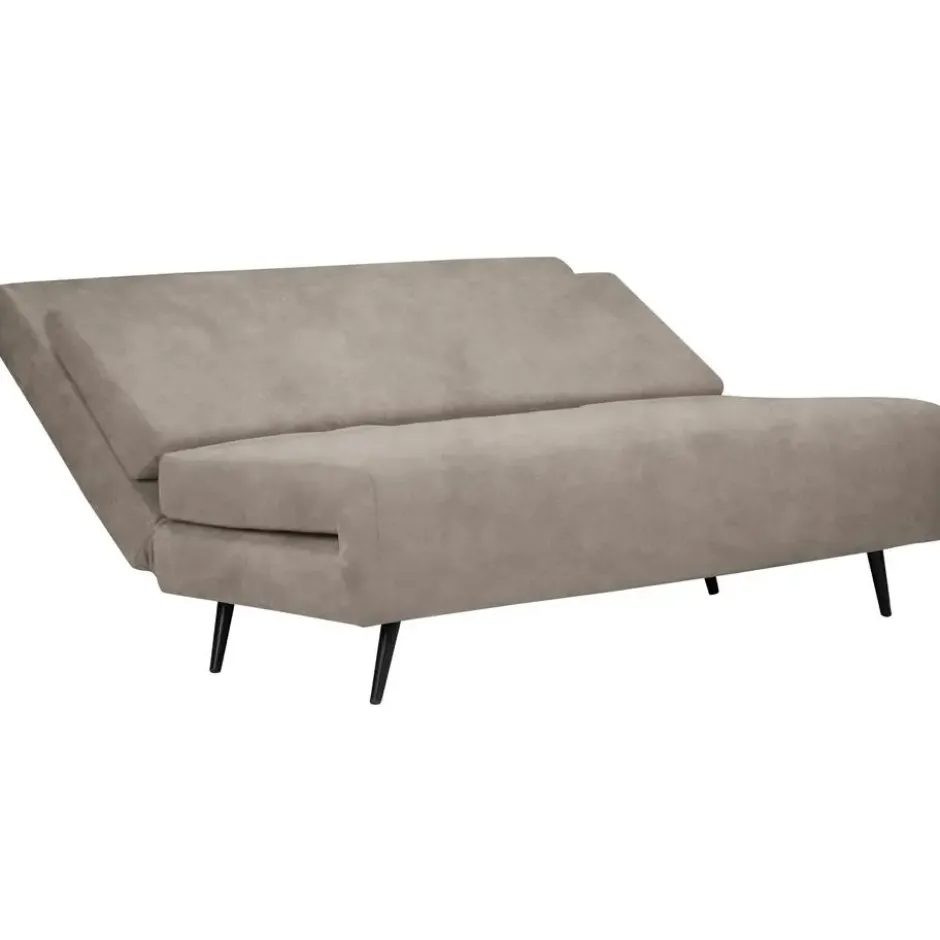Mallory-Dagbed met opvouwbare functie in fluweel taupe