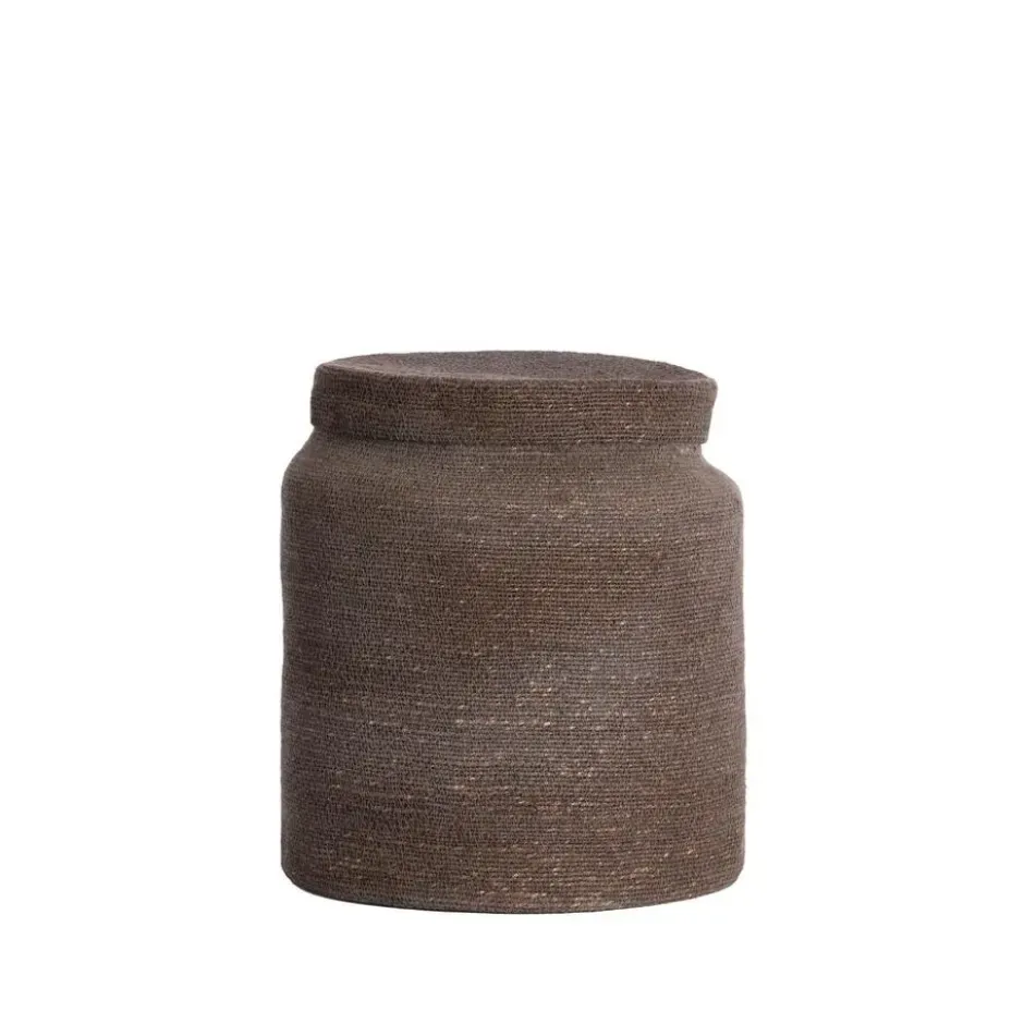 Mand Betania - Donkerbruin - Ø33cm - Set van 2