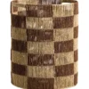 Mand Check - naturel/bruin - 51xØ41 cm