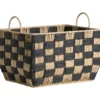 Mand Check naturel/zwart - 32x40x30 cm