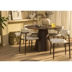 Mand Moda met deksel - bruin - 32x42x25 cm