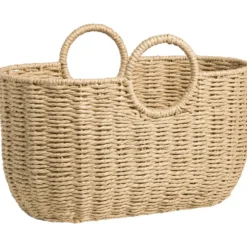Mand Mona naturel papier - 27x40x23 cm