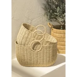 Mand Mona naturel papier - 30x45x25,5 cm