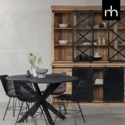 Mangohoutonline - Buffetkast Denver 200x220cm Rechthoekig Bruin
