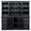 Mangohoutonline - Buffetkast Denver Black 200x220cm Rechthoekig