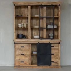 Mangohoutonline - Buffetkast Denver 140cm Recht Rechthoekig Bruin