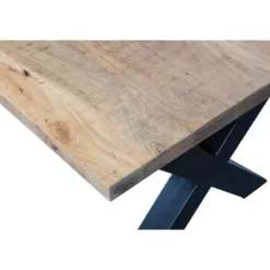 Mangohoutonline - Eettafel Columbus 260x100cm Rechthoekig Bruin