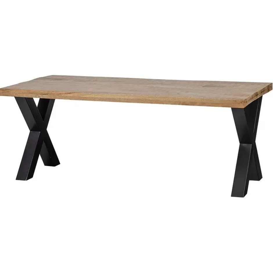 Mangohoutonline - Eettafel Columbus 260x100cm Rechthoekig Bruin