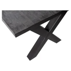 Mangohoutonline - Eettafel Columbus Black 240x100cm Rechthoekig