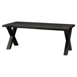 Mangohoutonline - Eettafel Columbus Black 160x90cm Rechthoekig