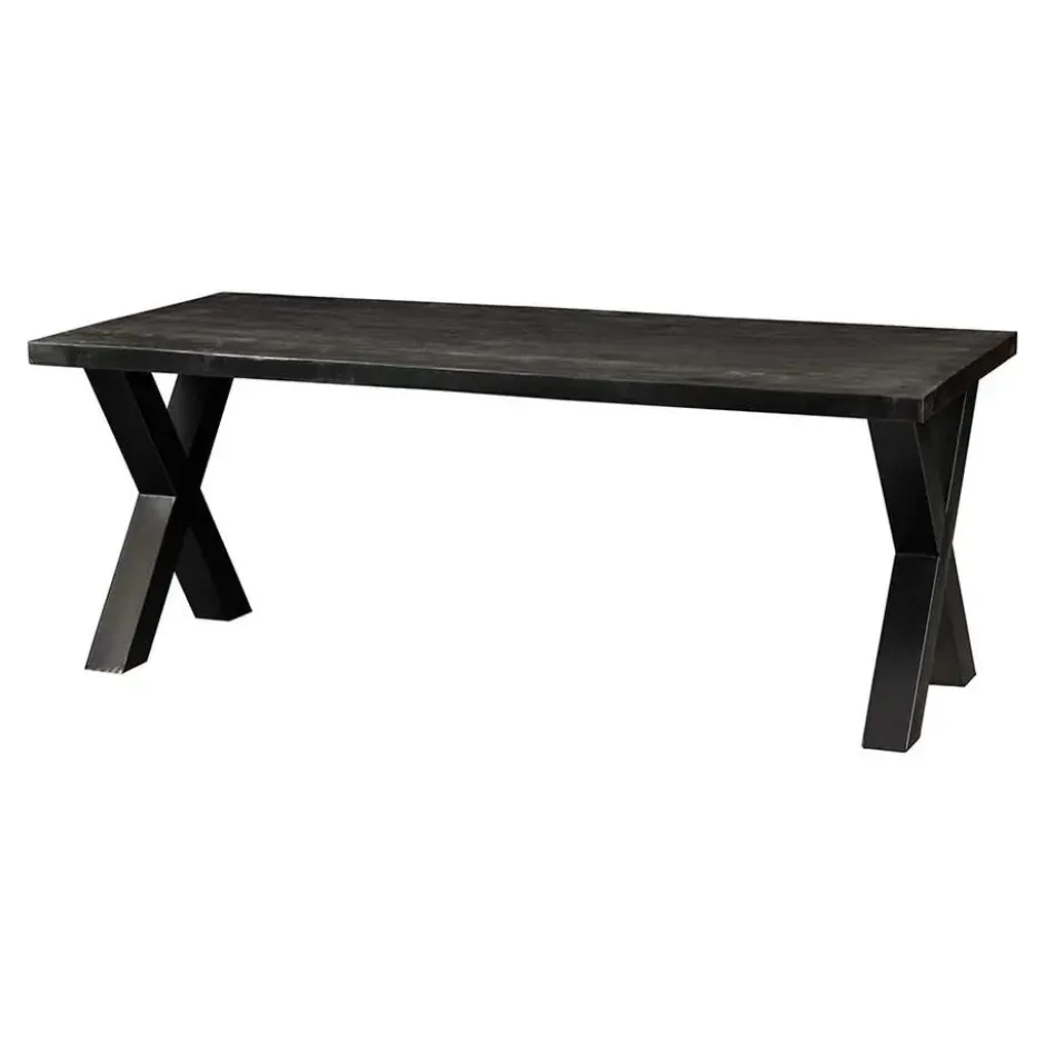 Mangohoutonline - Eettafel Columbus Black 160x90cm Rechthoekig