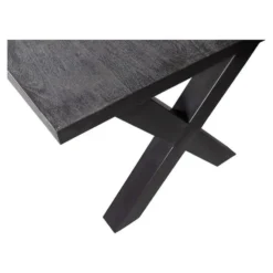 Mangohoutonline - Eettafel Columbus Black 160x90cm Rechthoekig