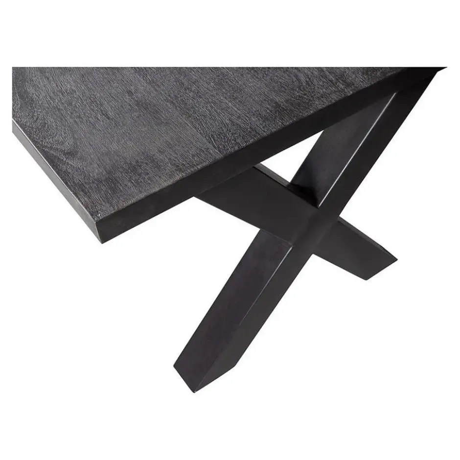 Mangohoutonline - Eettafel Columbus Black 160x90cm Rechthoekig