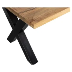 Mangohoutonline - Eettafel Columbus 240x100cm Rechthoekig Bruin