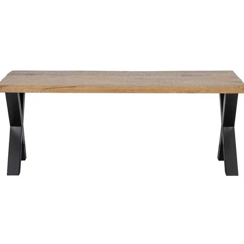 Mangohoutonline - Eettafel Columbus 240x100cm Rechthoekig Bruin