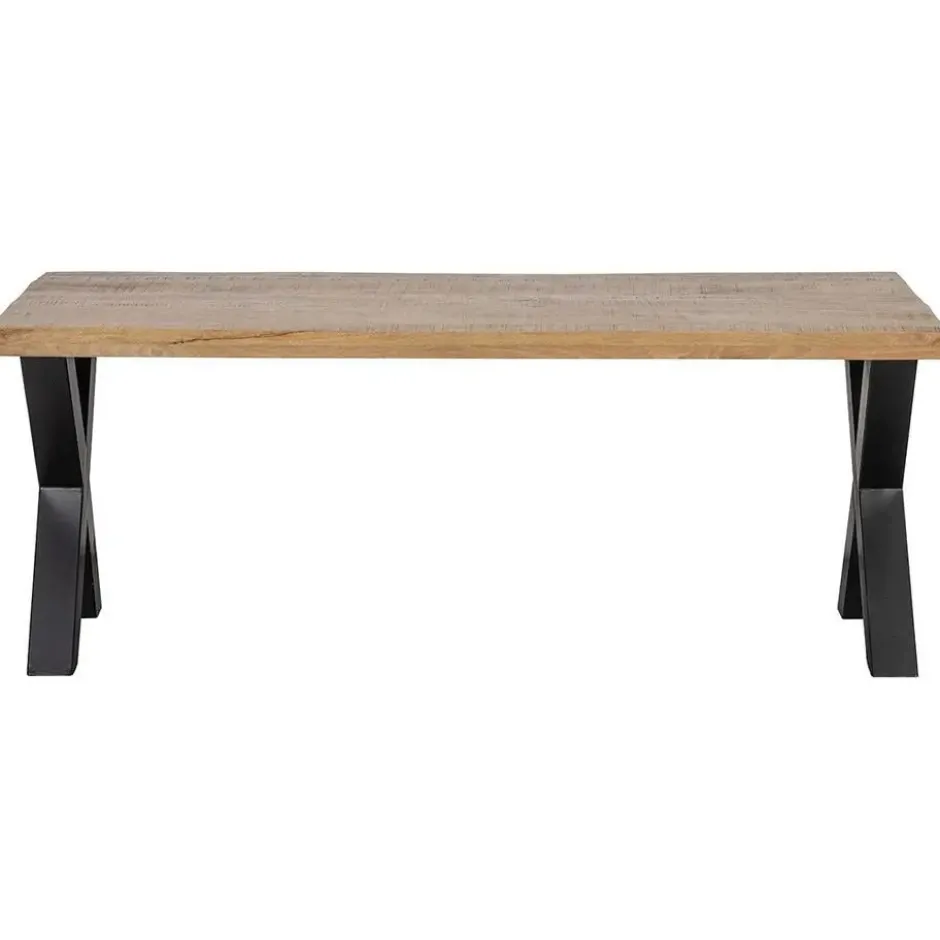 Mangohoutonline - Eettafel Columbus 140x90cm Rechthoekig Bruin