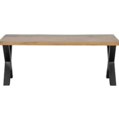 Mangohoutonline - Eettafel Columbus 180x100cm Rechthoekig Bruin
