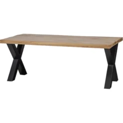 Mangohoutonline - Eettafel Columbus 180x100cm Rechthoekig Bruin